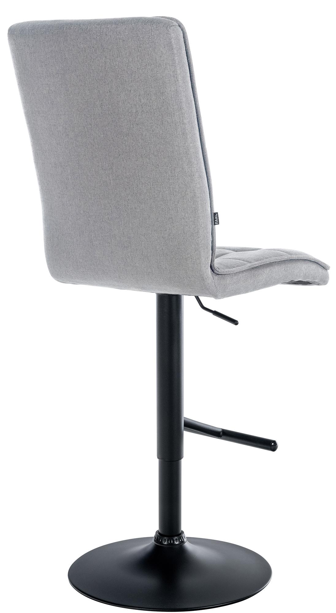 Tabouret de bar Peking en tissu réglable et pivotant