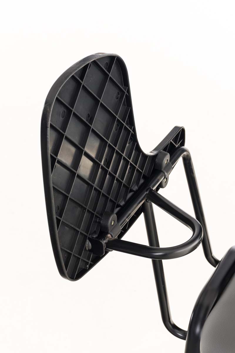 Chaise Ken en similicuir avec tablette rabattable