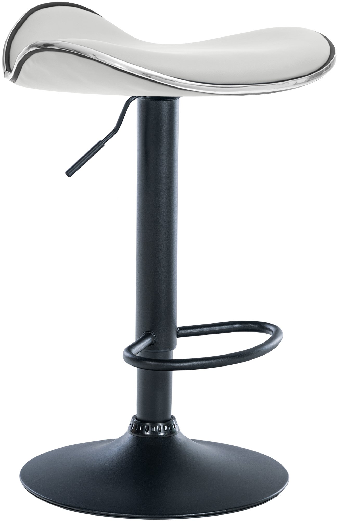 Tabouret de bar Shanghai similicuir avec pied en métal