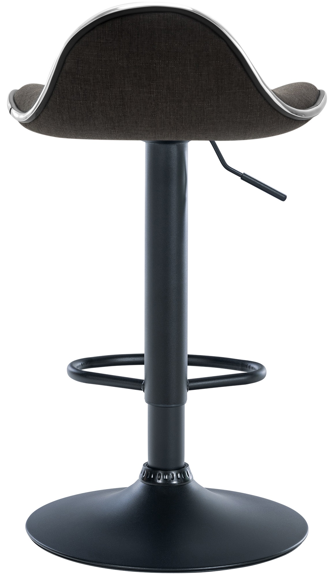 Tabouret de bar Shanghai tissu avec pied en métal