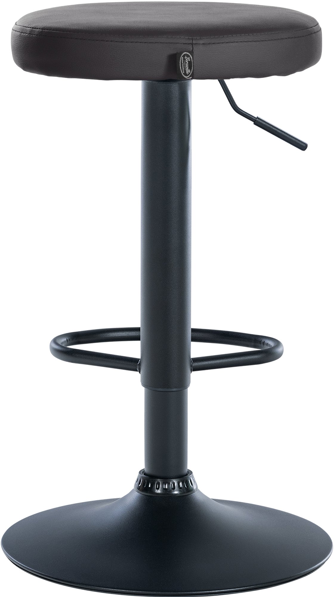 Lot de 2 tabourets de bar Ponte en similicuir