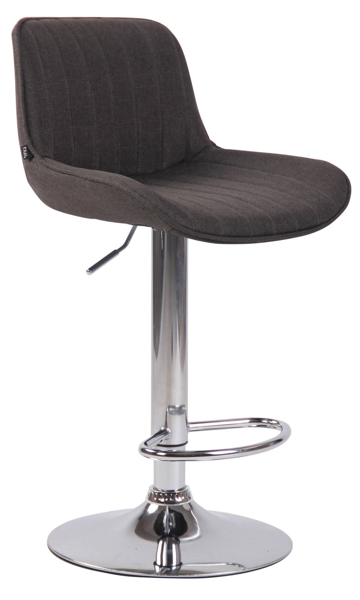 Lot de 2 Tabourets de bar Lentini en Tissu Pied trompette en Métal