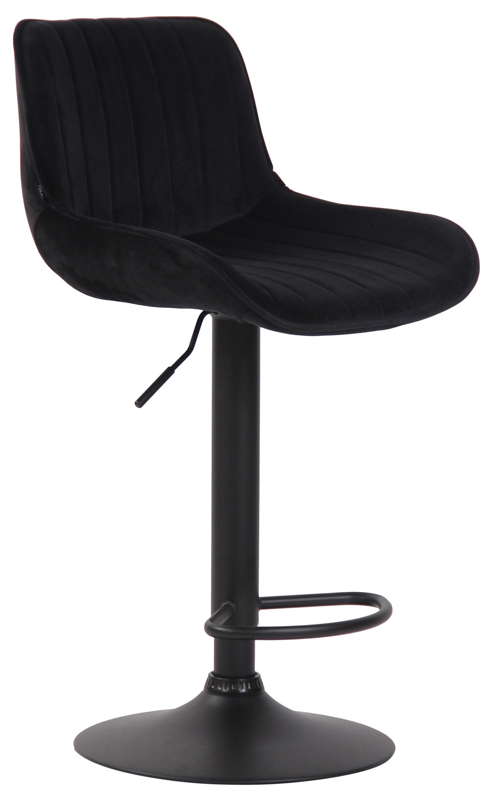 Lot de 2 Tabourets de bar Lentini en Velours Pied trompette en Métal