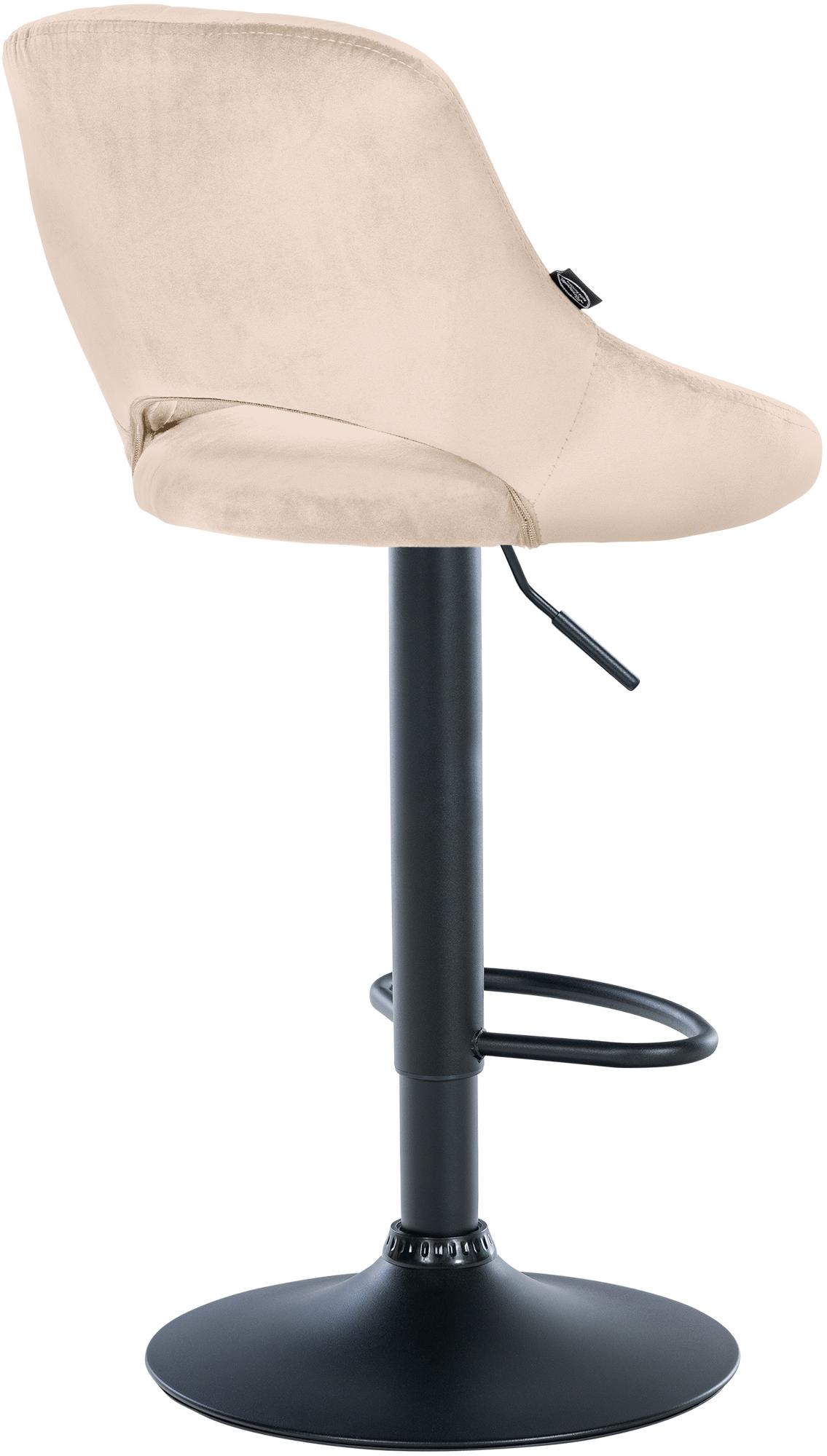 Lot de 2 tabourets de bar Milet en velours