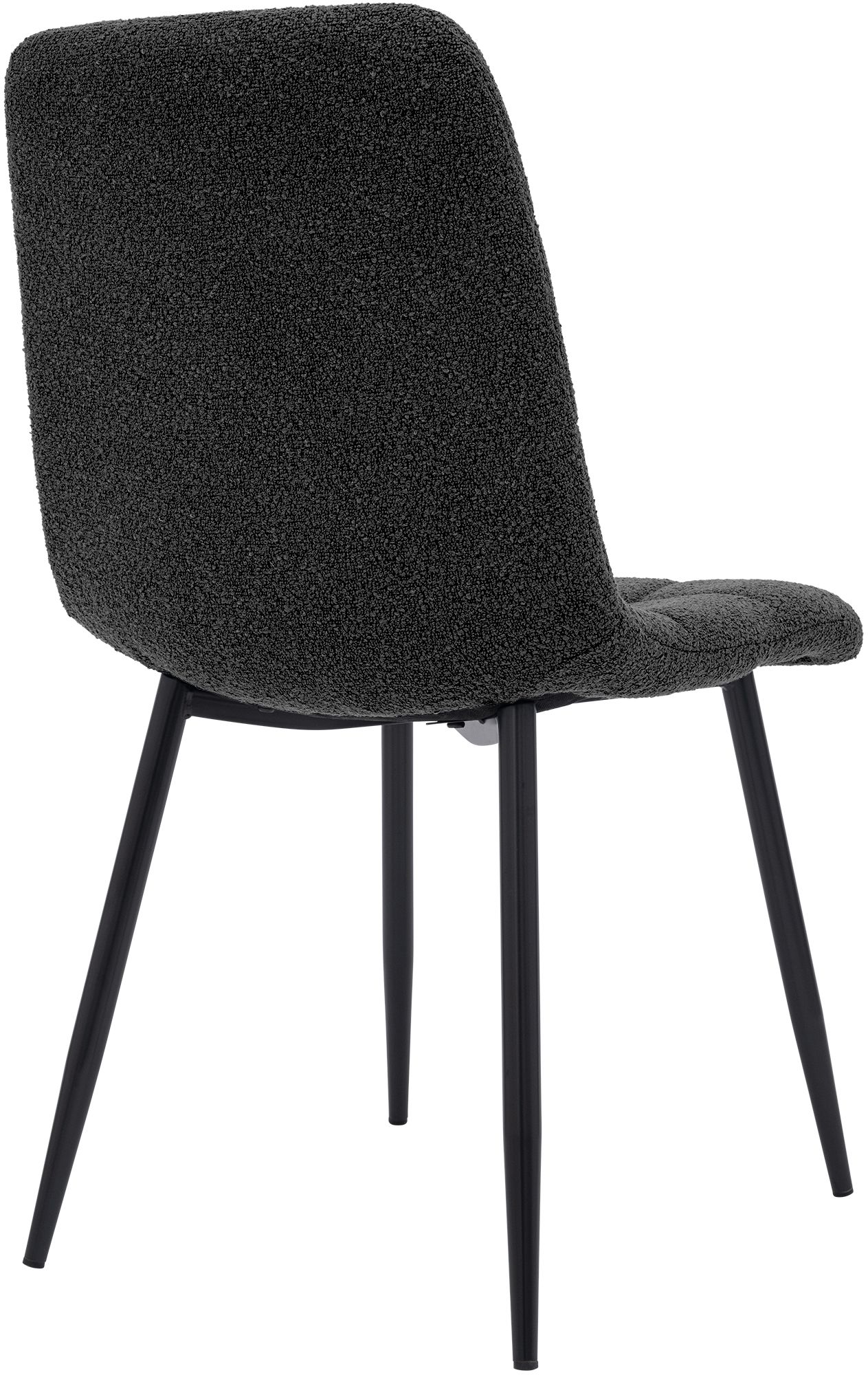 Chaise de salle a manger Antibes en tissu teddy