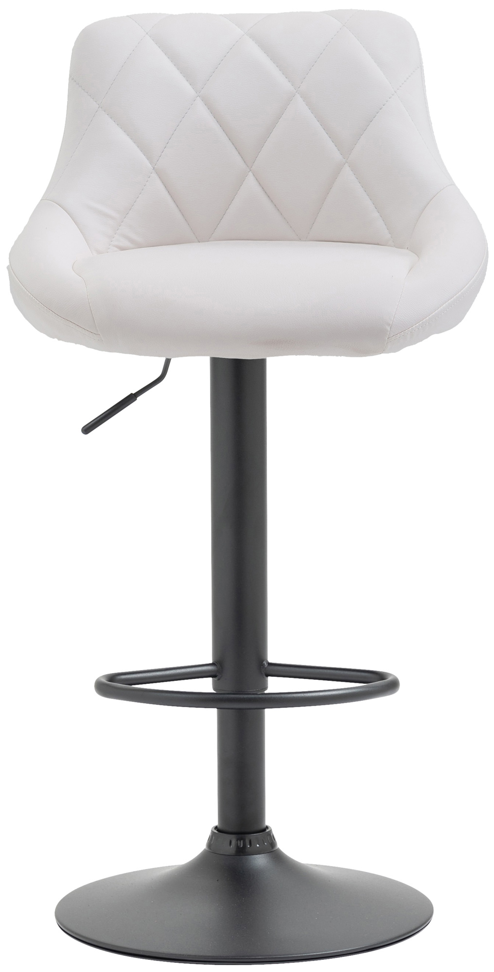 Tabouret de bar Lazio en similicuir avec pied en métal
