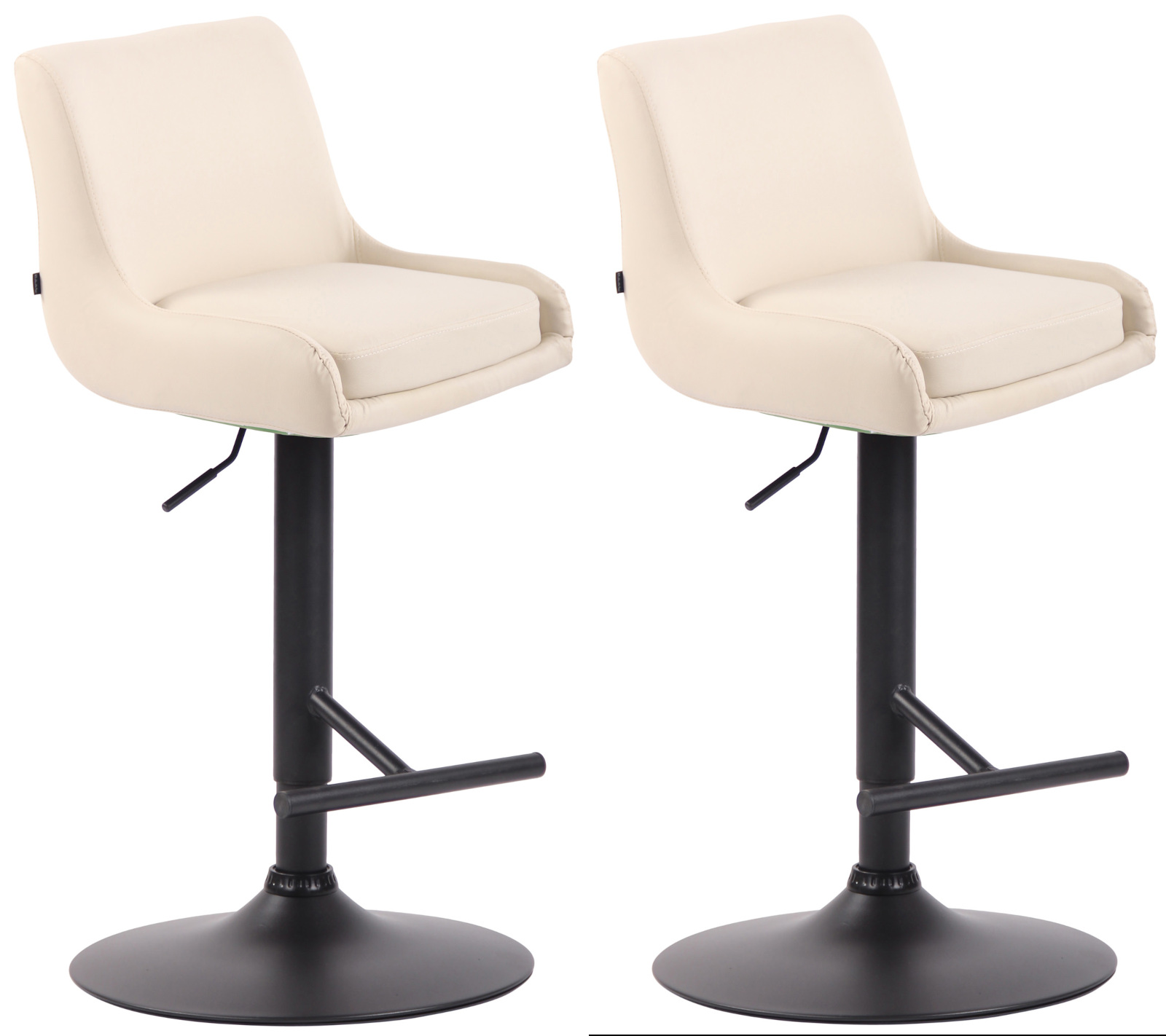 Lot de 2 tabourets de Bar Club en Similicuir