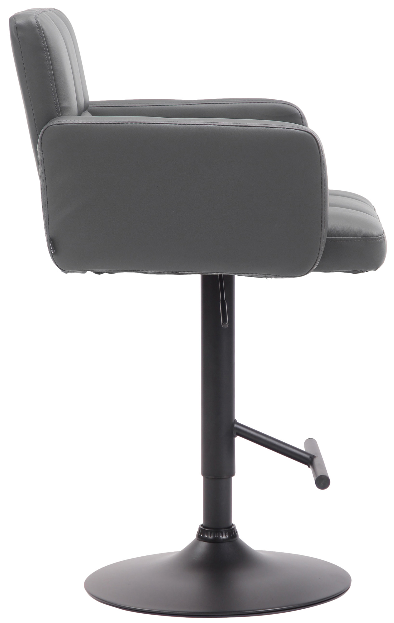 Tabouret de bar Los Angeles similicuir avec pied en métal