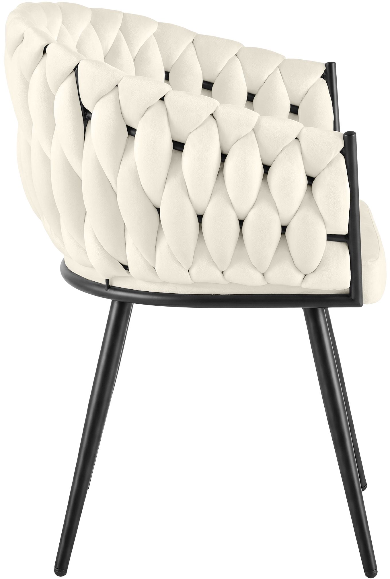 Chaise de salle a manger Molise velours