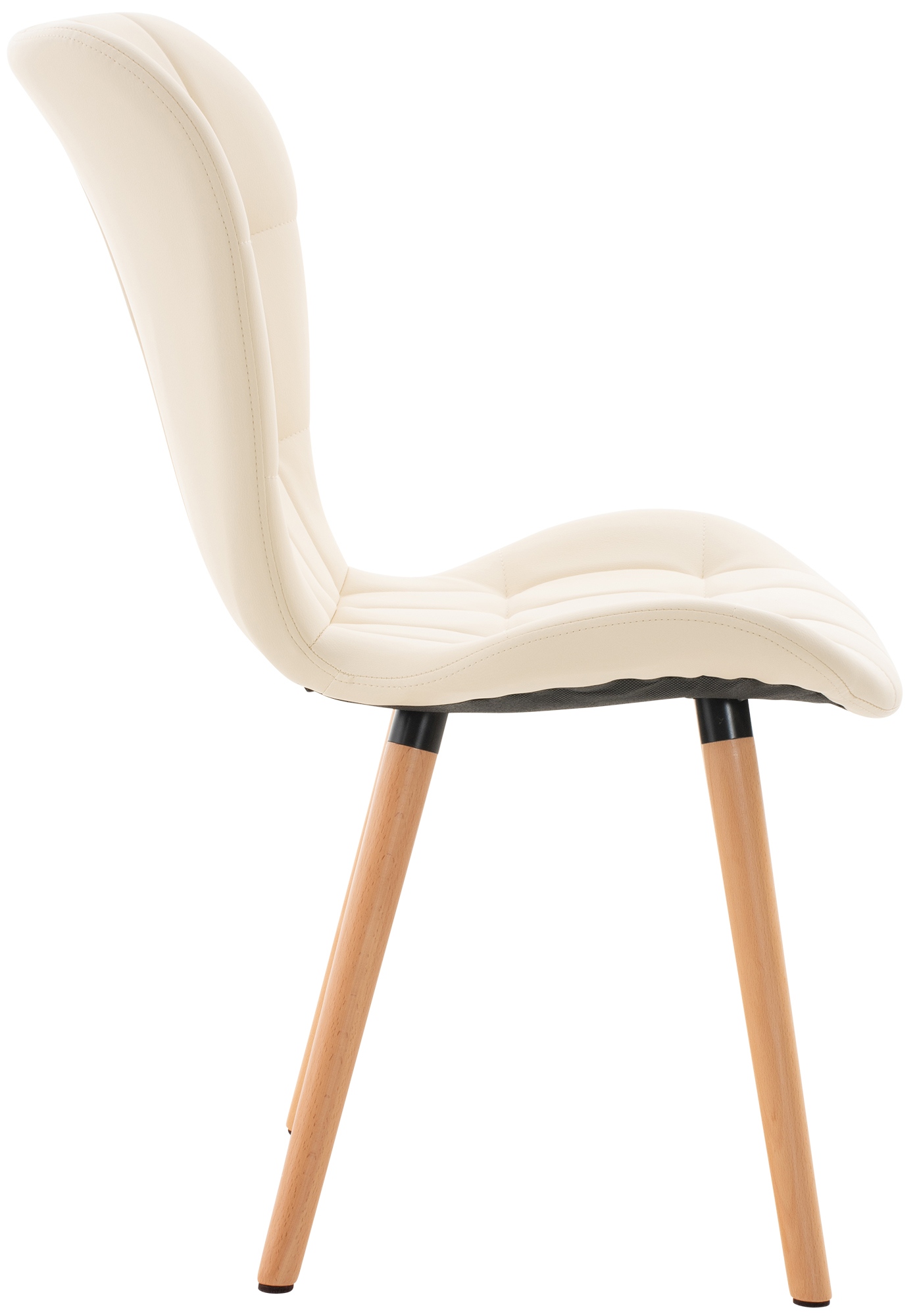 Chaise de salle à manger Elda en similicuir