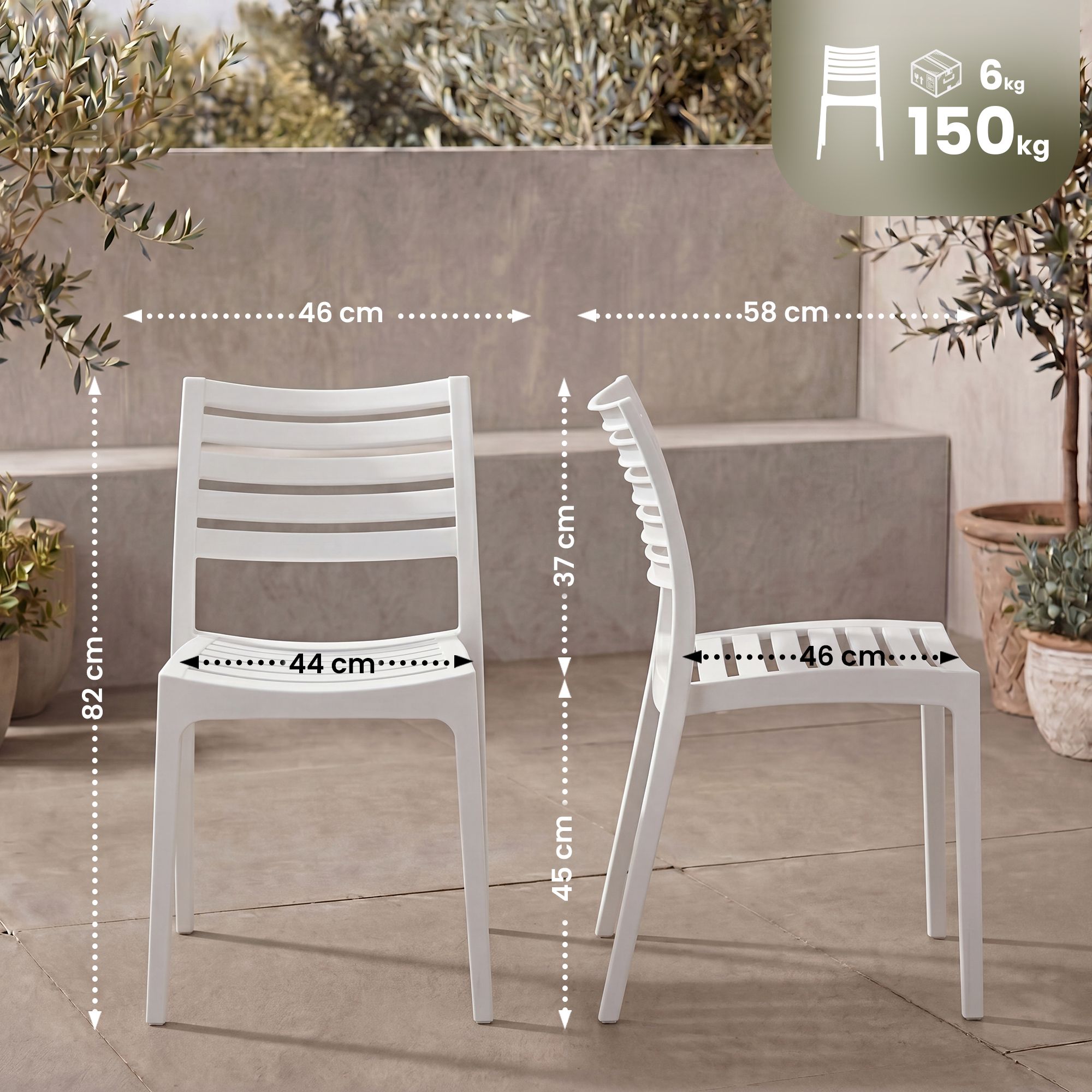 Chaise de jardin Arkon