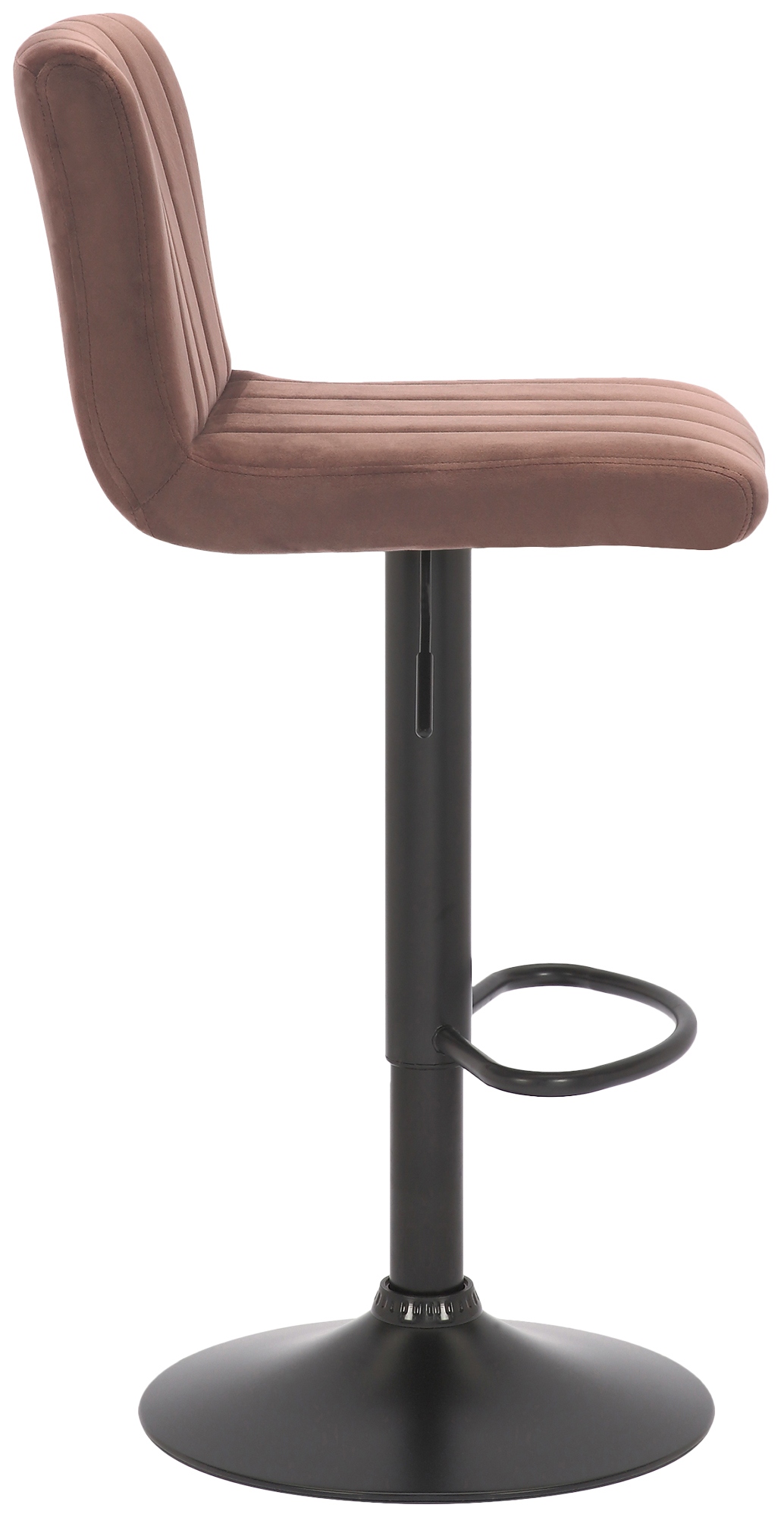 Lot de 2 tabourets de bar Jamie velours