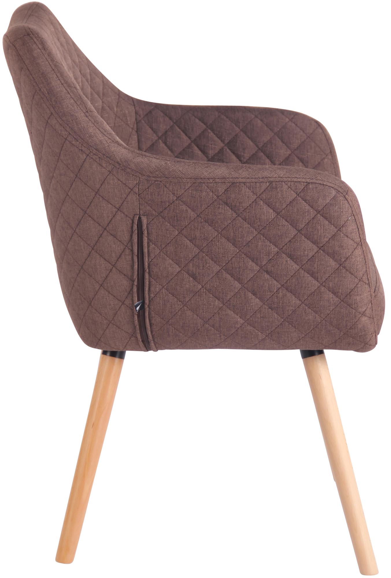 Chaise de salle à manger Gent en tissu