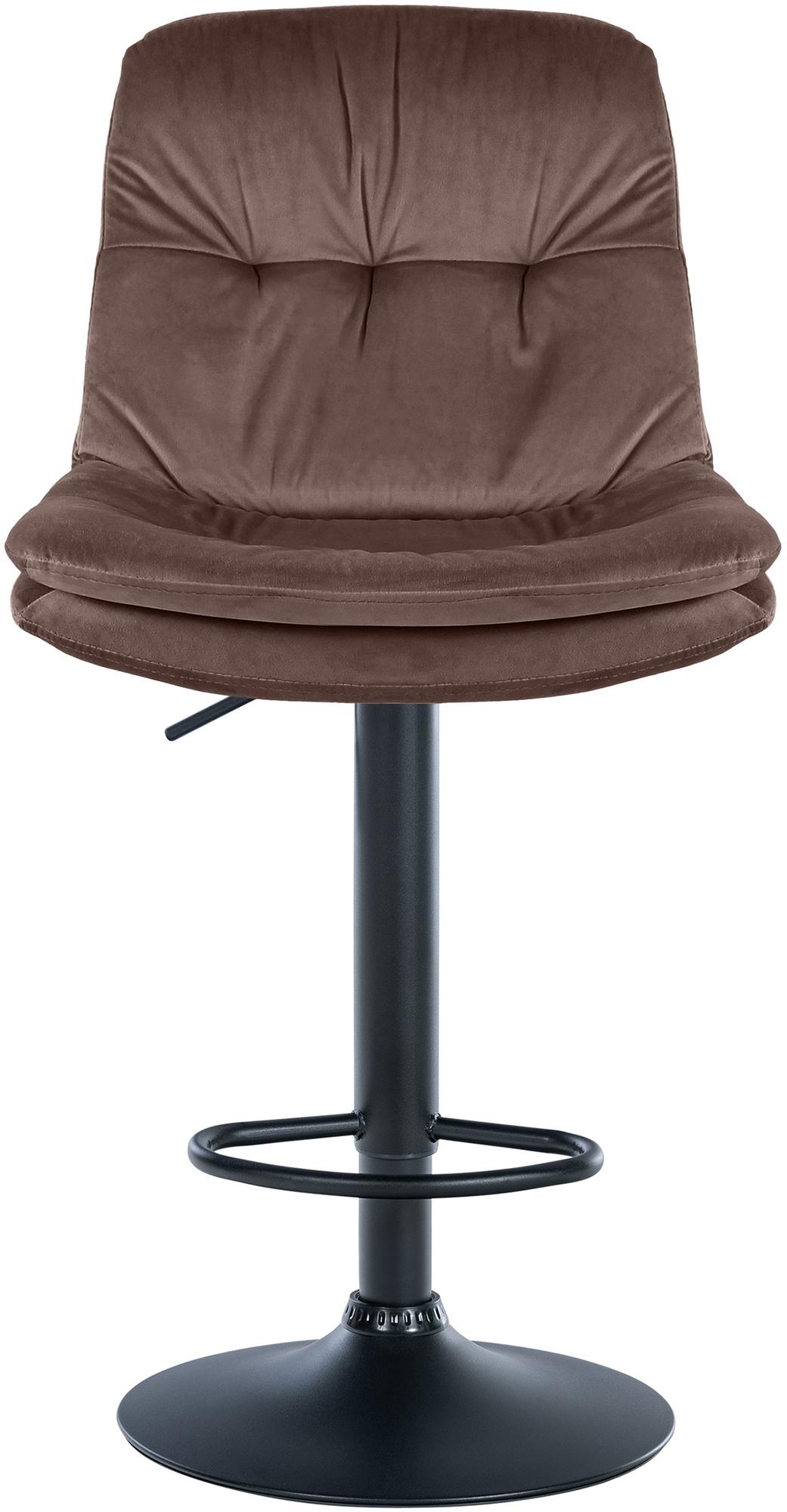 Tabouret de bar Laurel velours