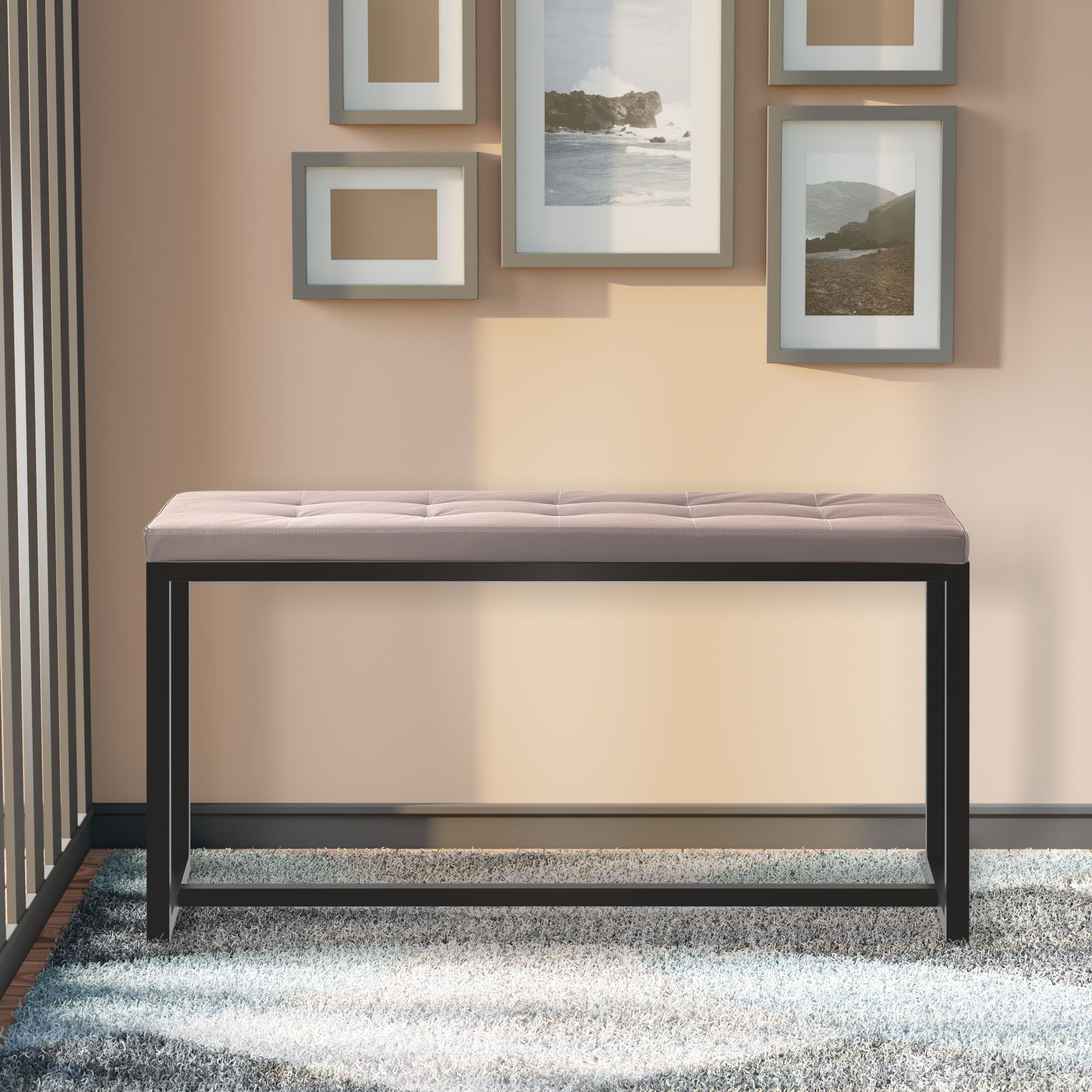 Banc Barci avec structure noire