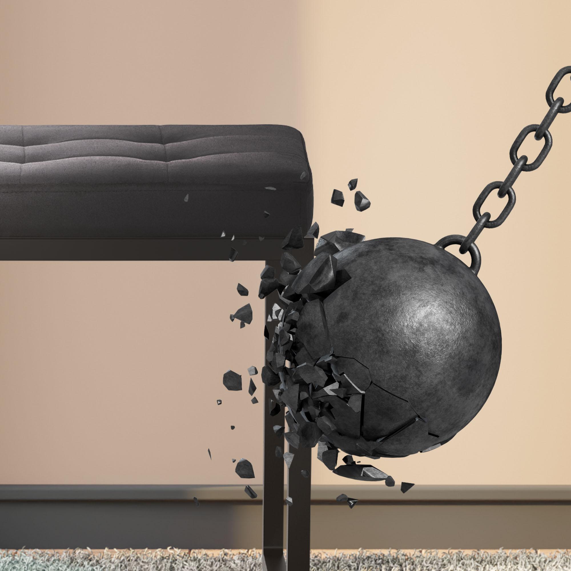 Banc Barci avec structure noire