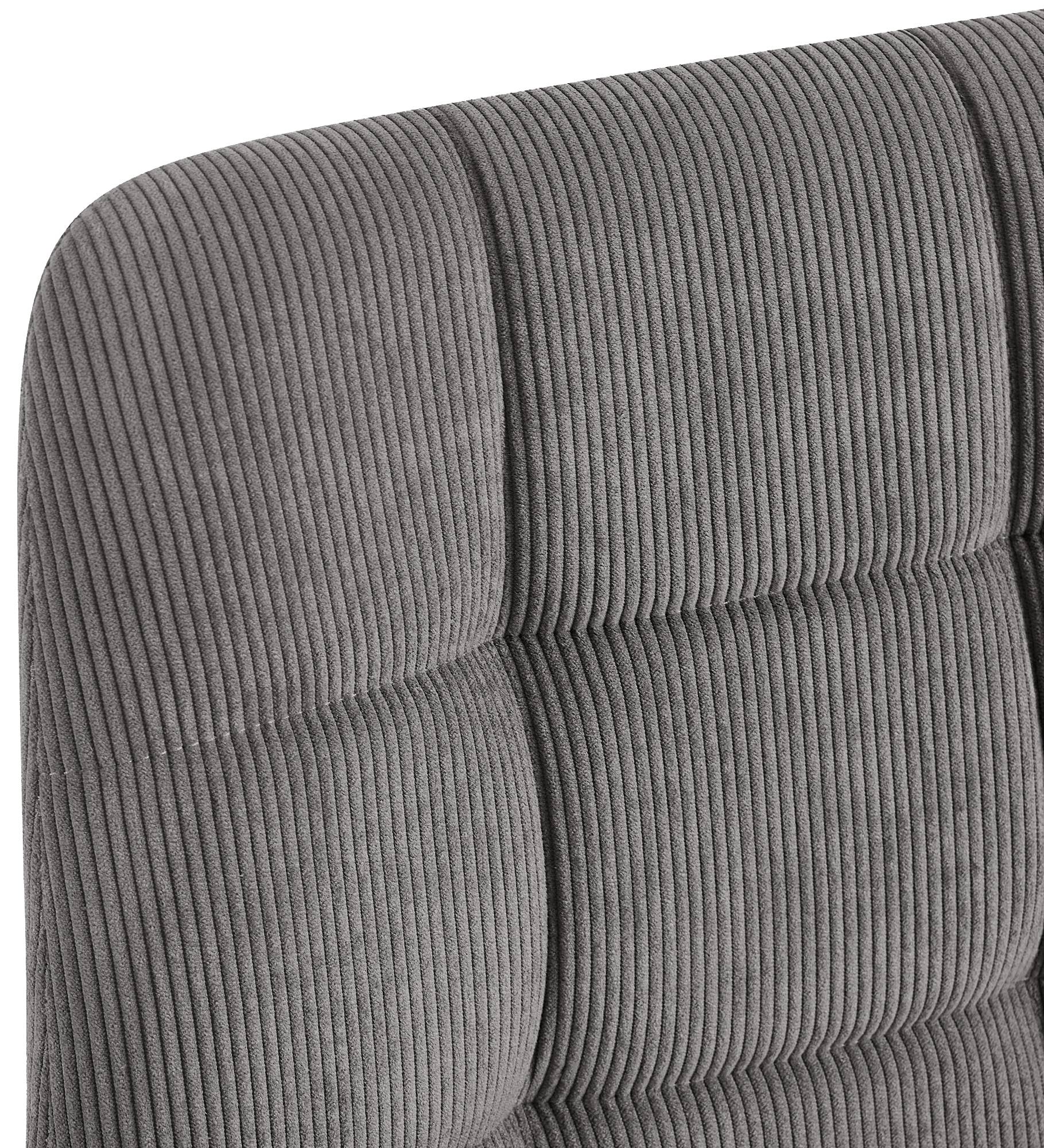 Lot de 2 chaises de salle a manger Antibes en velours cotele