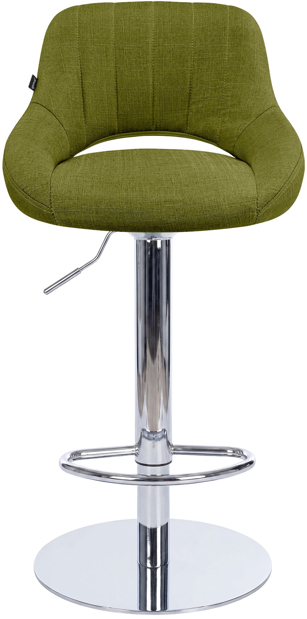 Lot de 2 tabourets de bar Milet chromés avec socles extra lourds