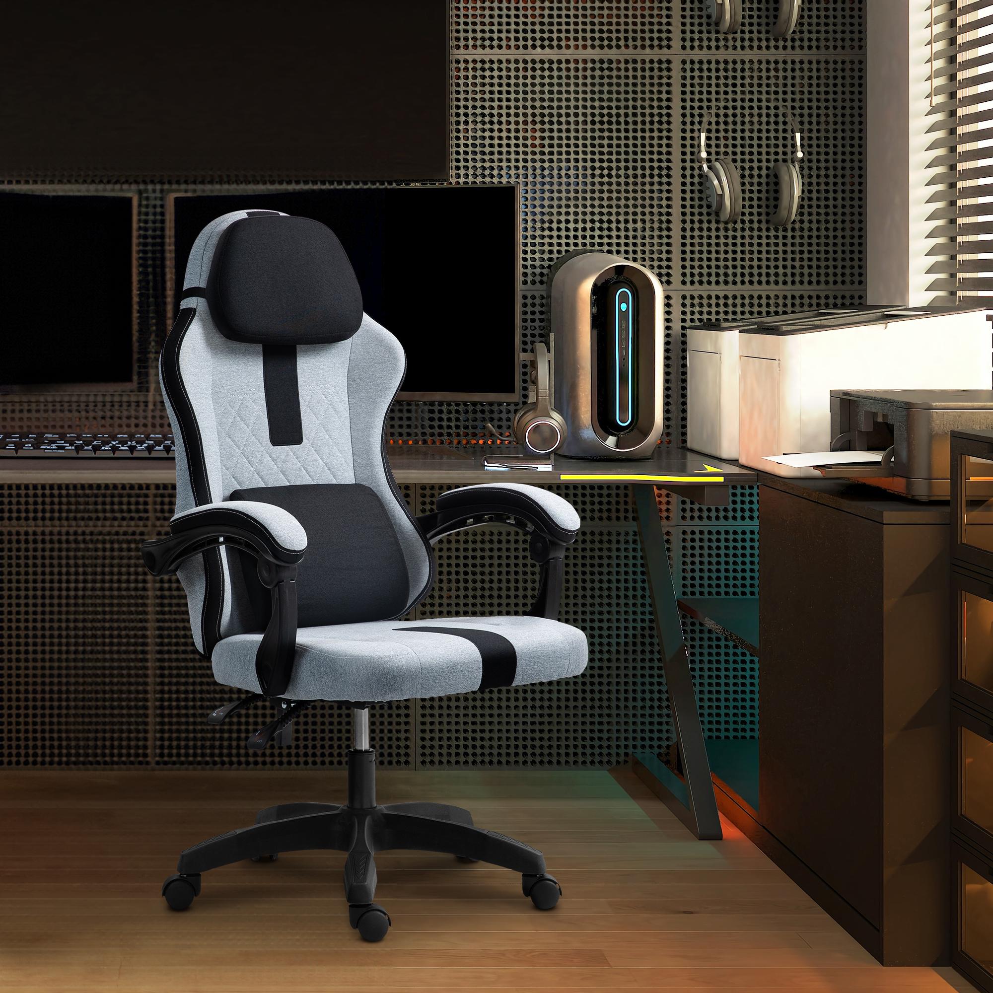 Chaise de bureau Miltona tissu