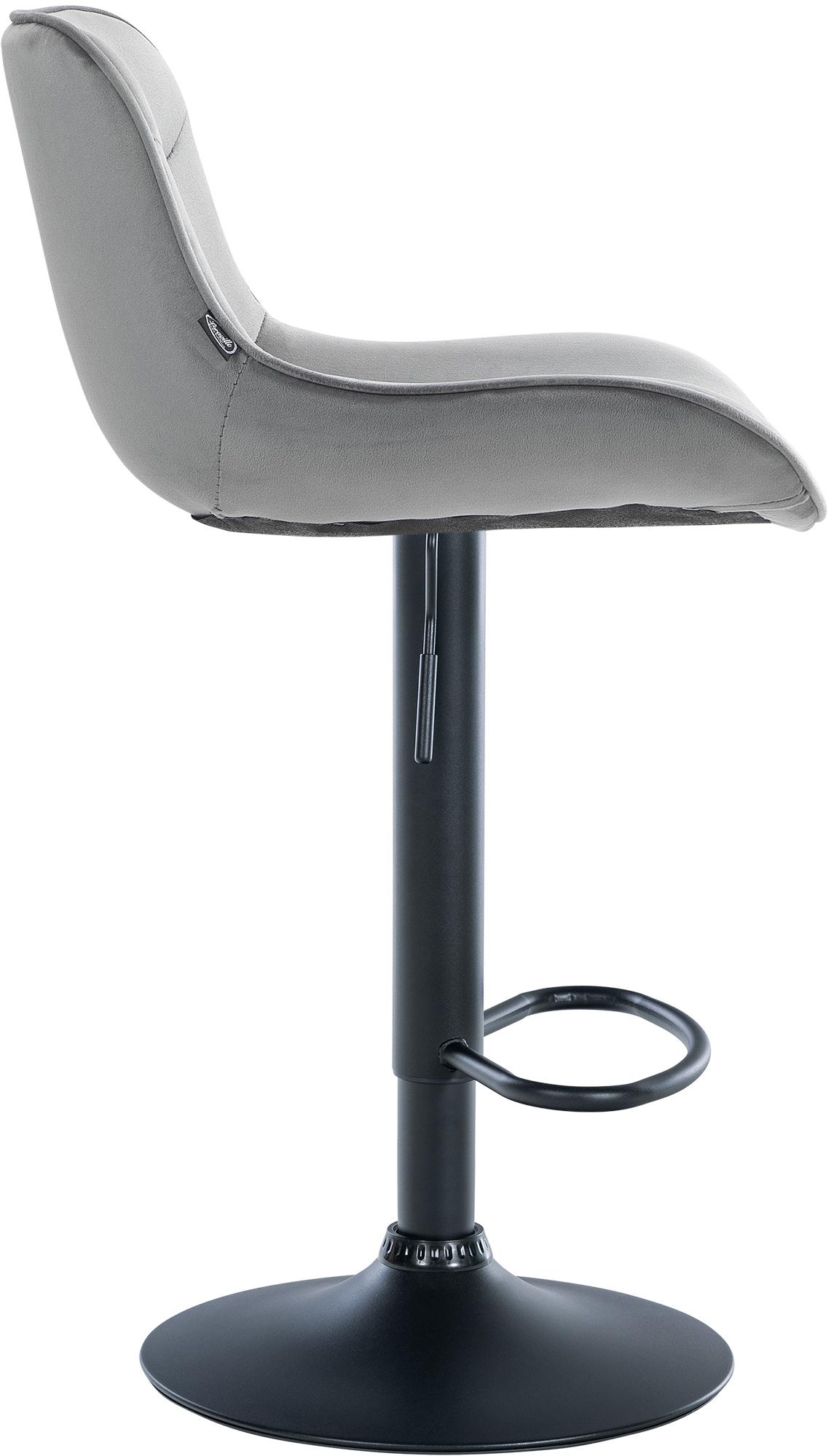 Lot de 2 tabourets de bar Vonore velours