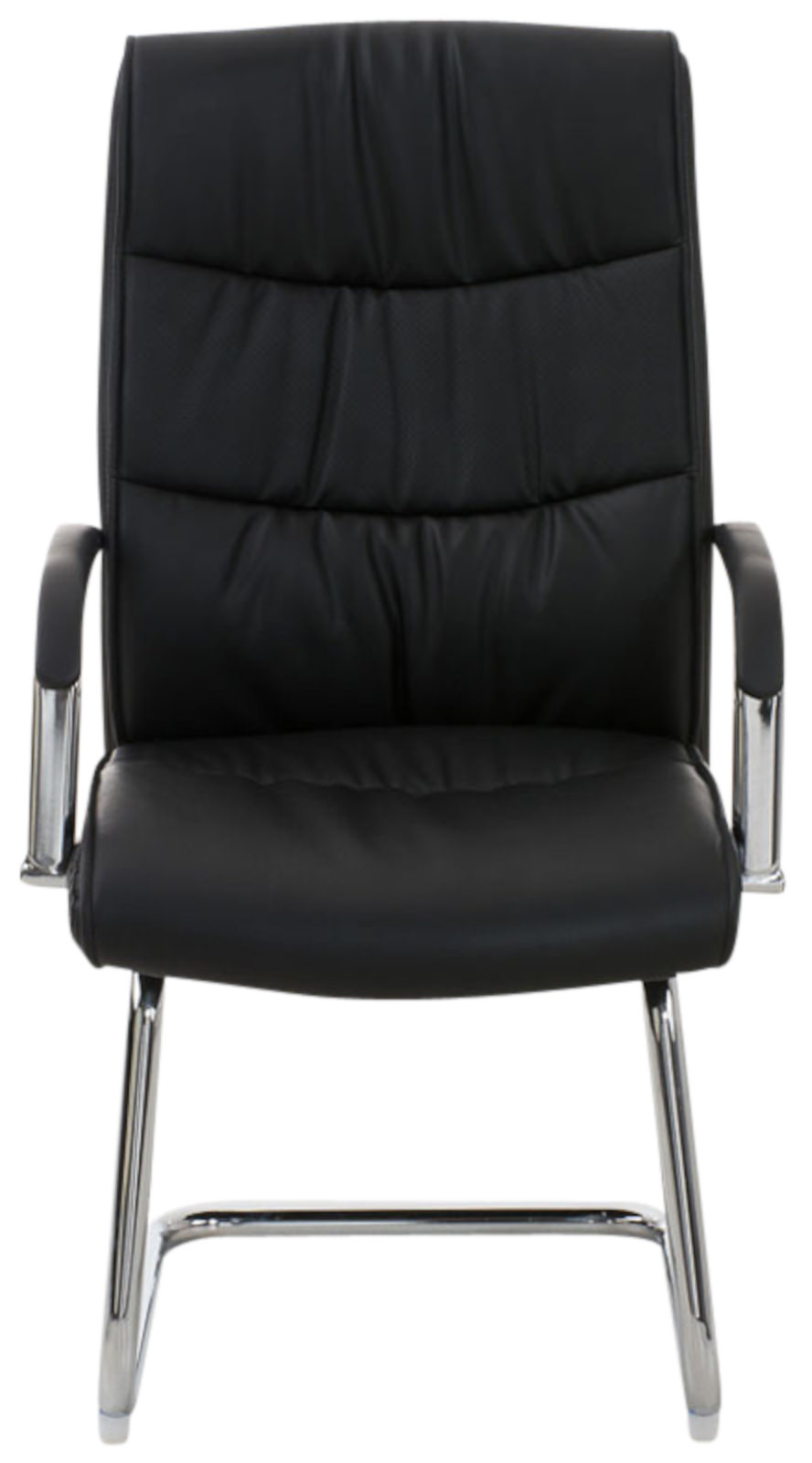 Lot de 2 Chaises Cantilever Caro en Similicuir avec accoudoirs