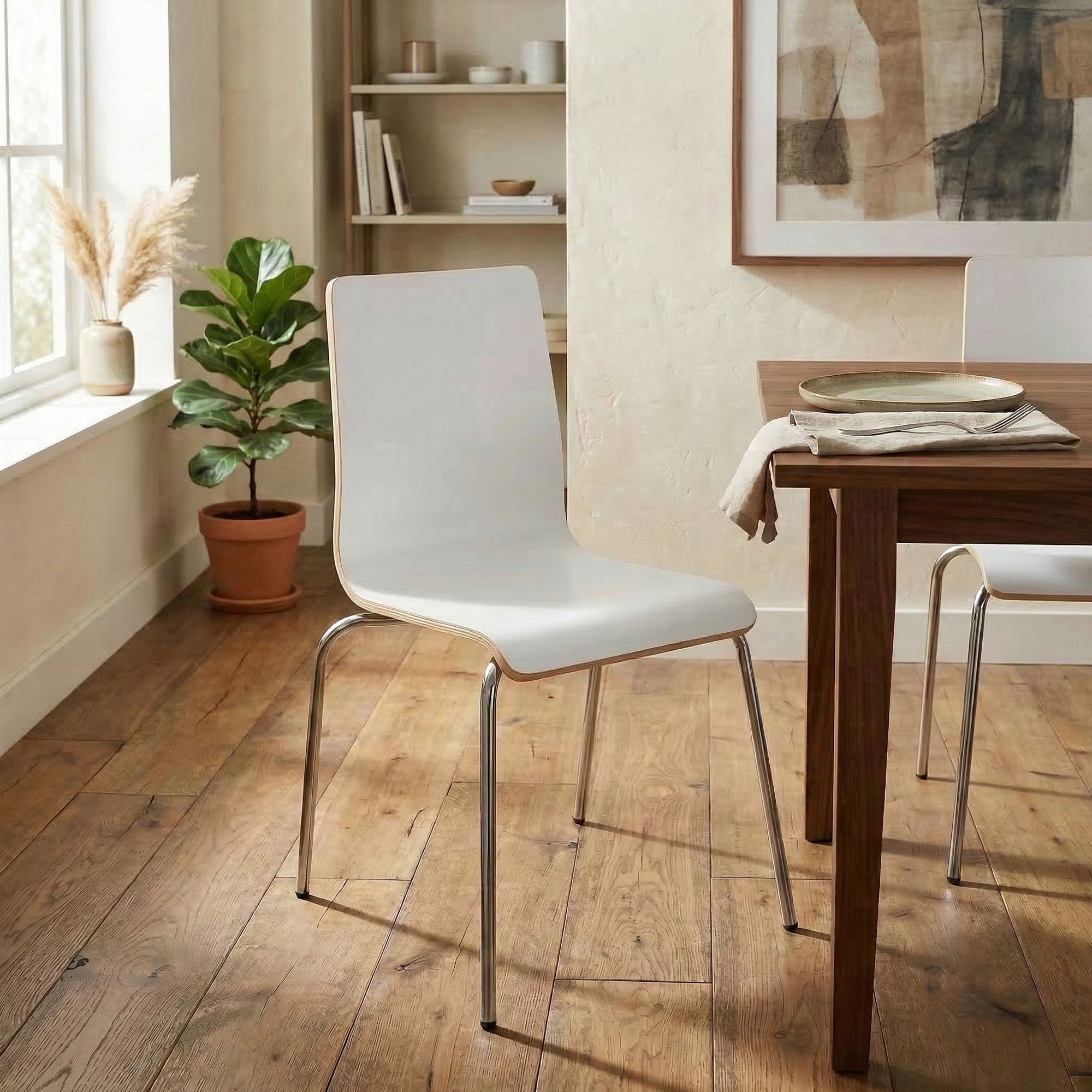 Lot de 4 chaises empilables Gahanna