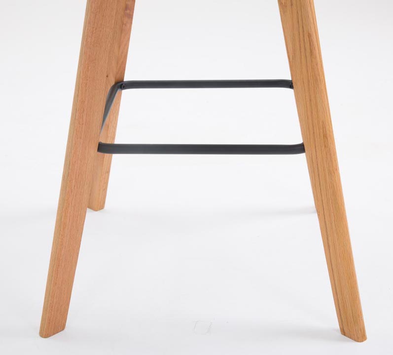 Lot de 2 tabourets de bar Metz avec assise en plastique