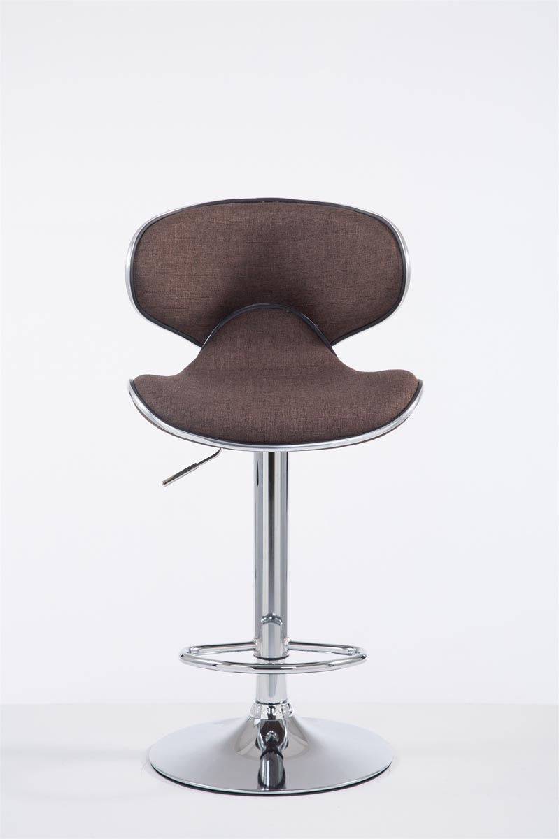Tabouret de bar Las Vegas V2 en tissu avec pied en métal