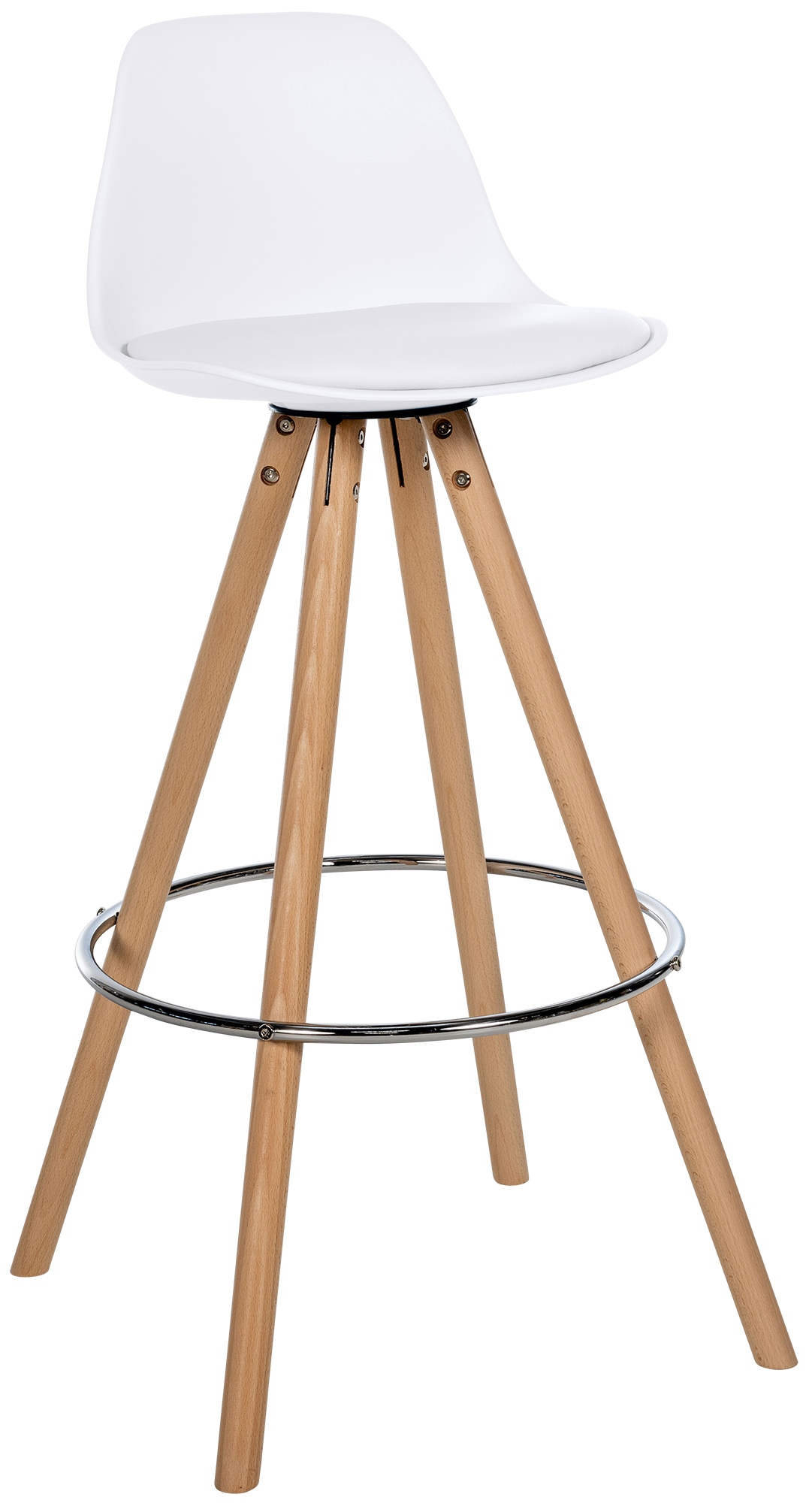 Tabouret de bar Corbin similicuir rond