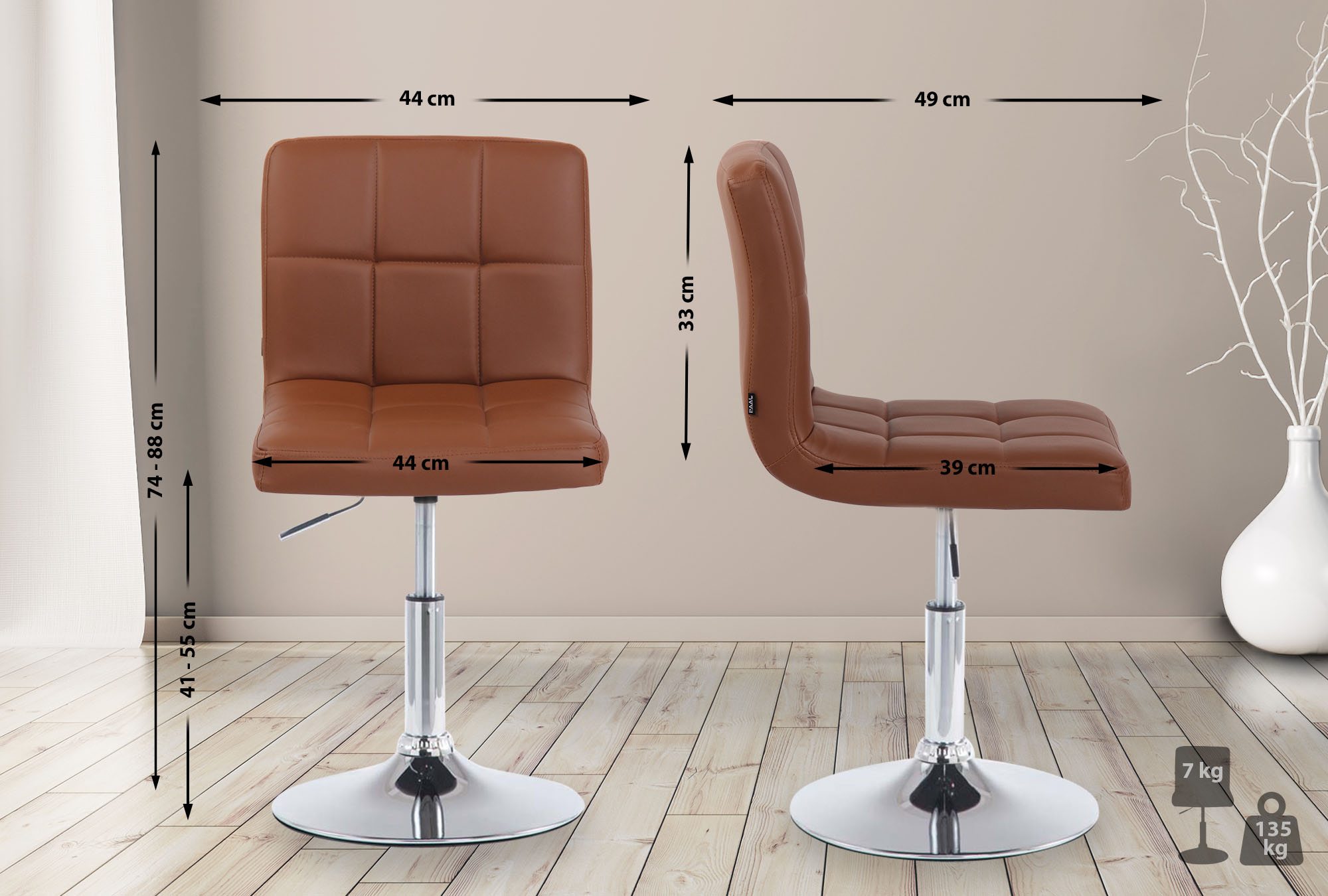 Chaise lounge Palma V2 similicuir