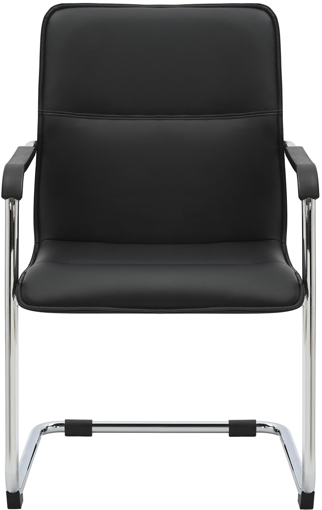 Lot de 2 chaises cantilever Seattle en similicuir