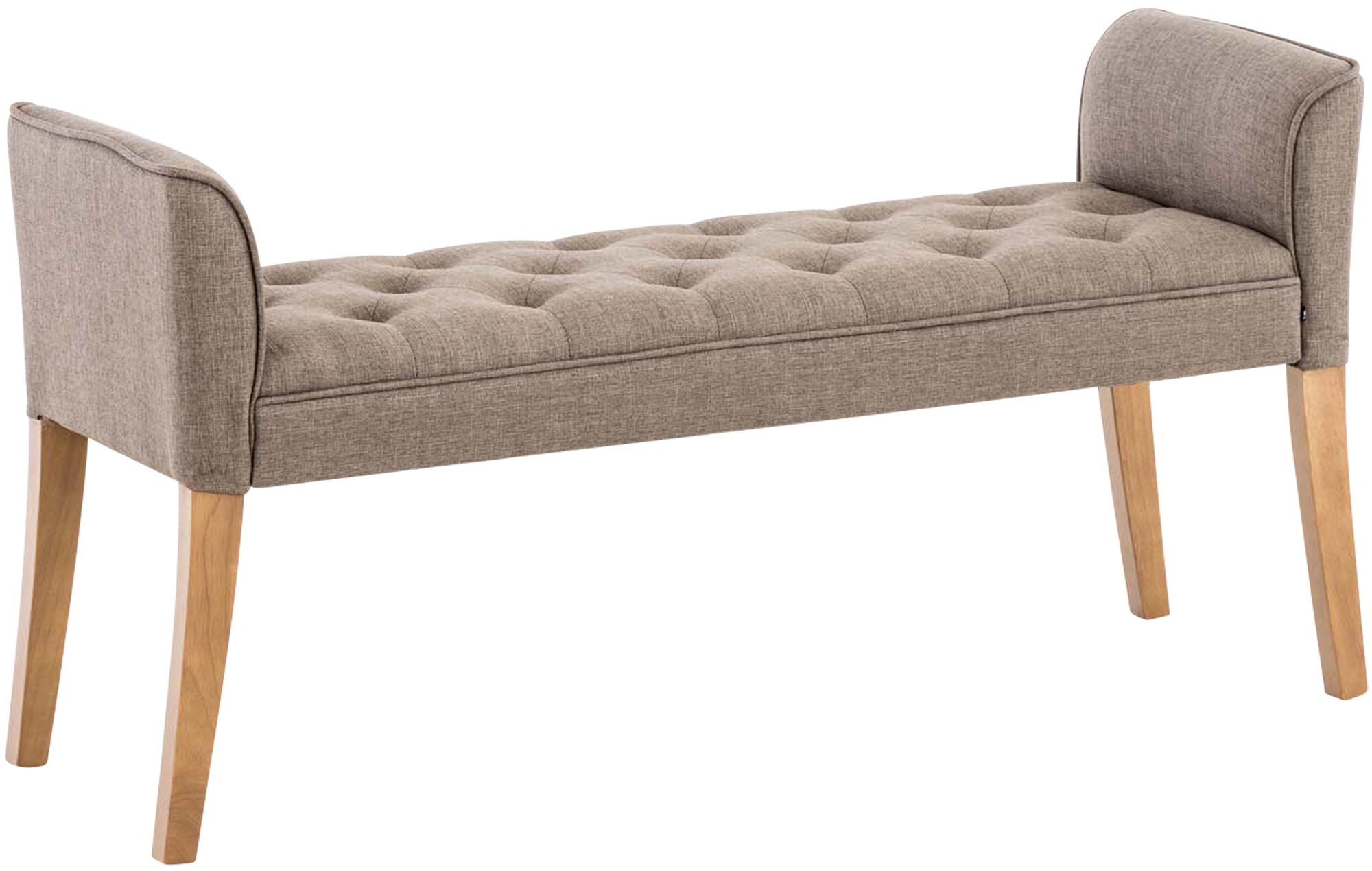 Banquette style Chersterfield Cleopatra en tissu