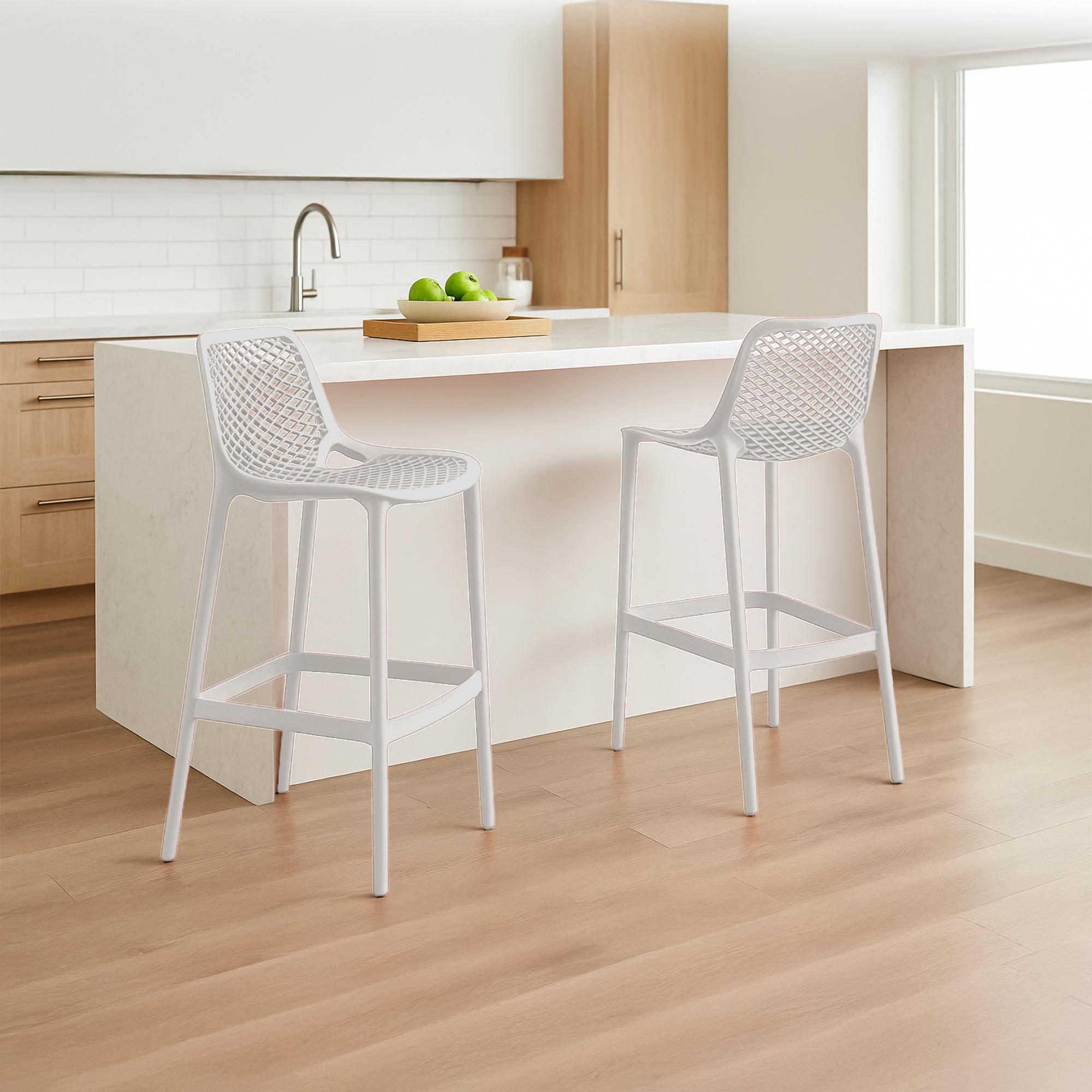 Lot de 2 tabourets de bar extérieurs Air