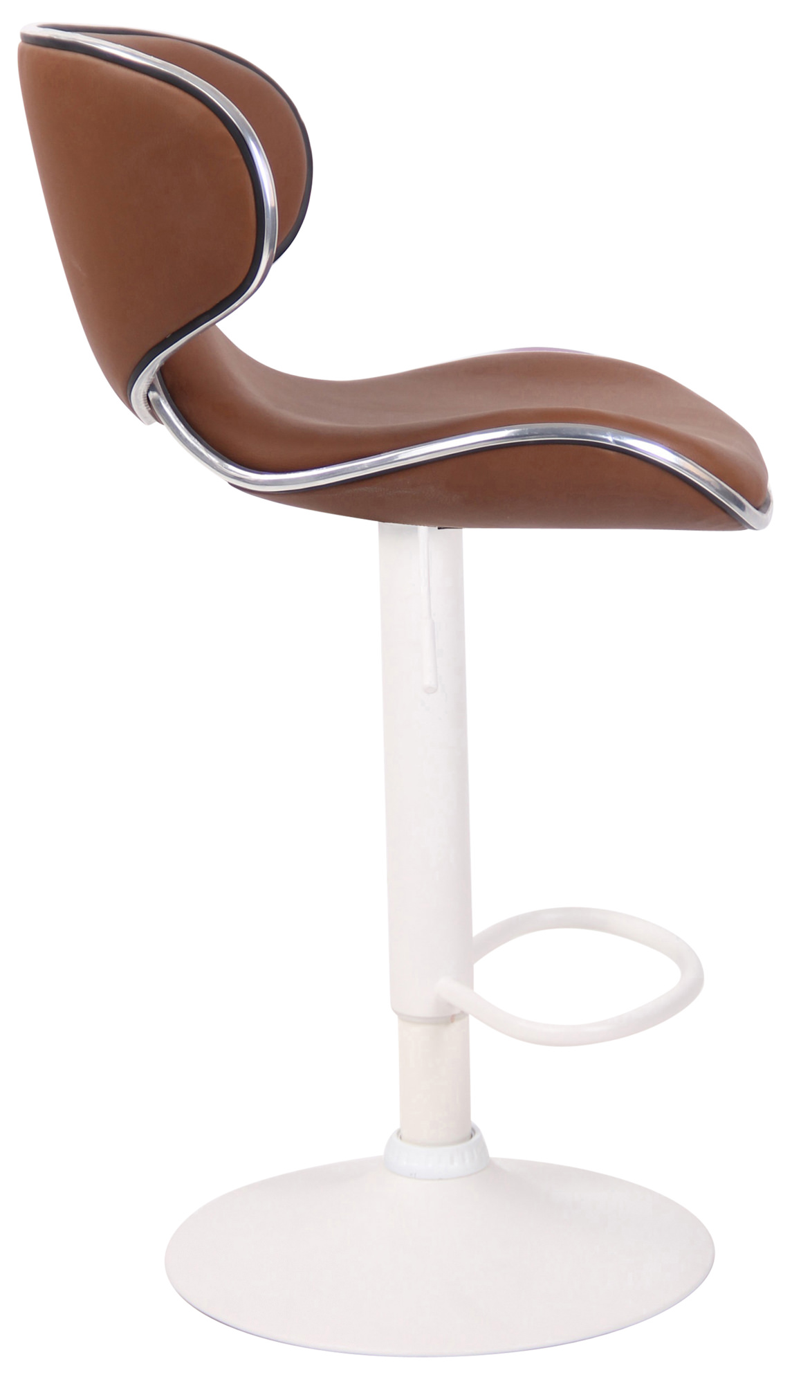 Tabouret de bar Las Vegas V2 similicuir avec pied en métal