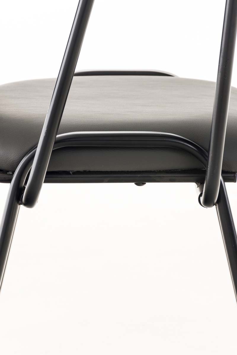 Chaise Ken en similicuir avec tablette rabattable