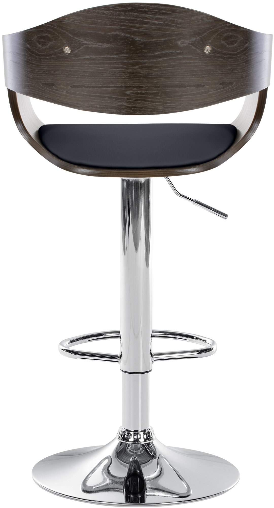 Tabouret de bar Kingston avec Coque en bois Assise en similicuir