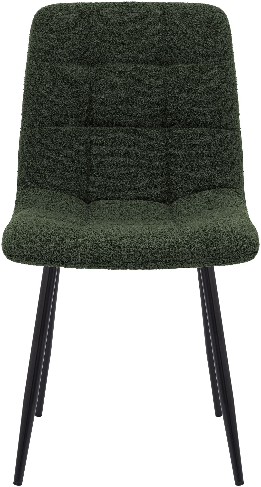 Chaise de salle a manger Antibes en tissu teddy
