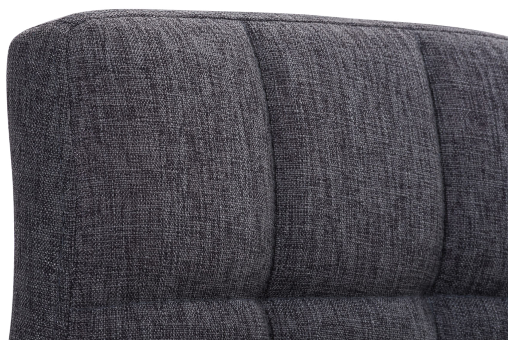 Lot de 2 Tabourets de bar Peru en Tissu Piètement Métal Pivotant et Ajustable
