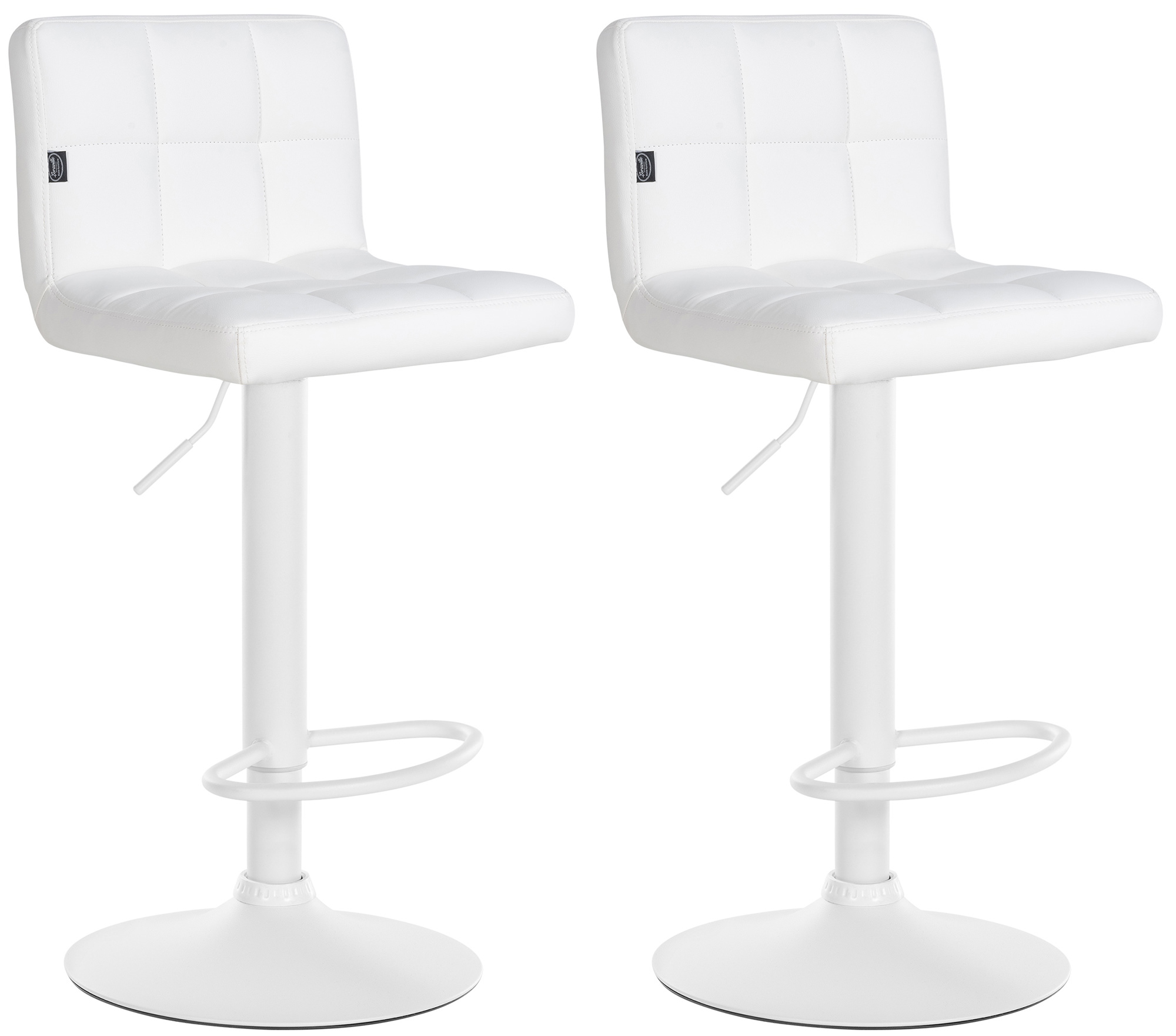 Lot de 2 tabourets de bar Feni similicuir