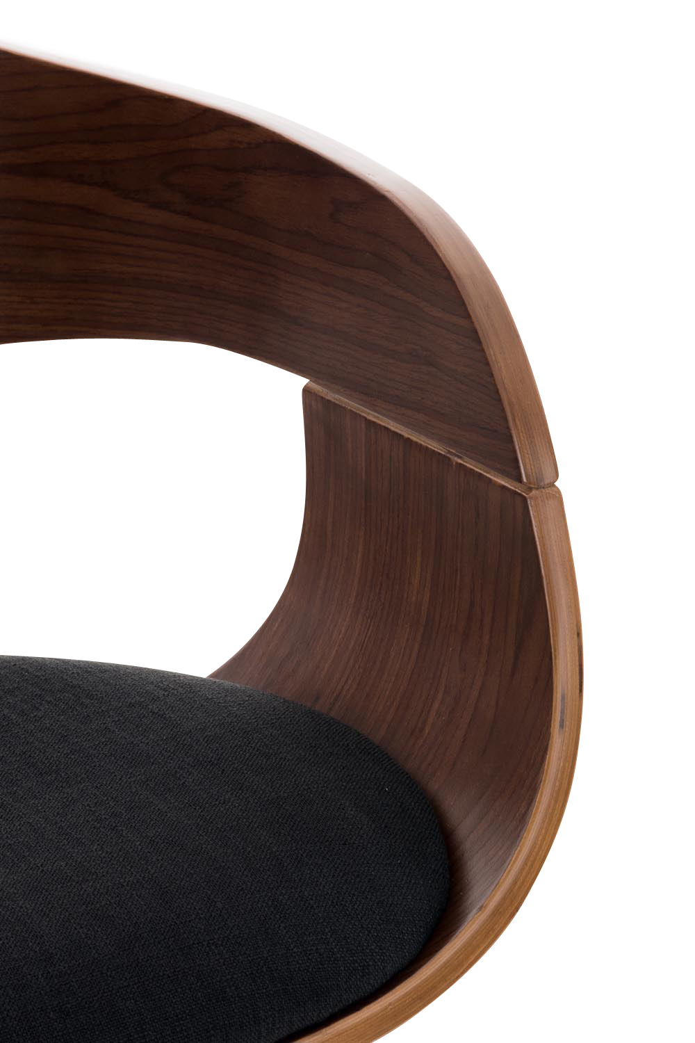 Lot de 2 tabourets de bar Kingston en tissu avec piètement en métal aspect chromé