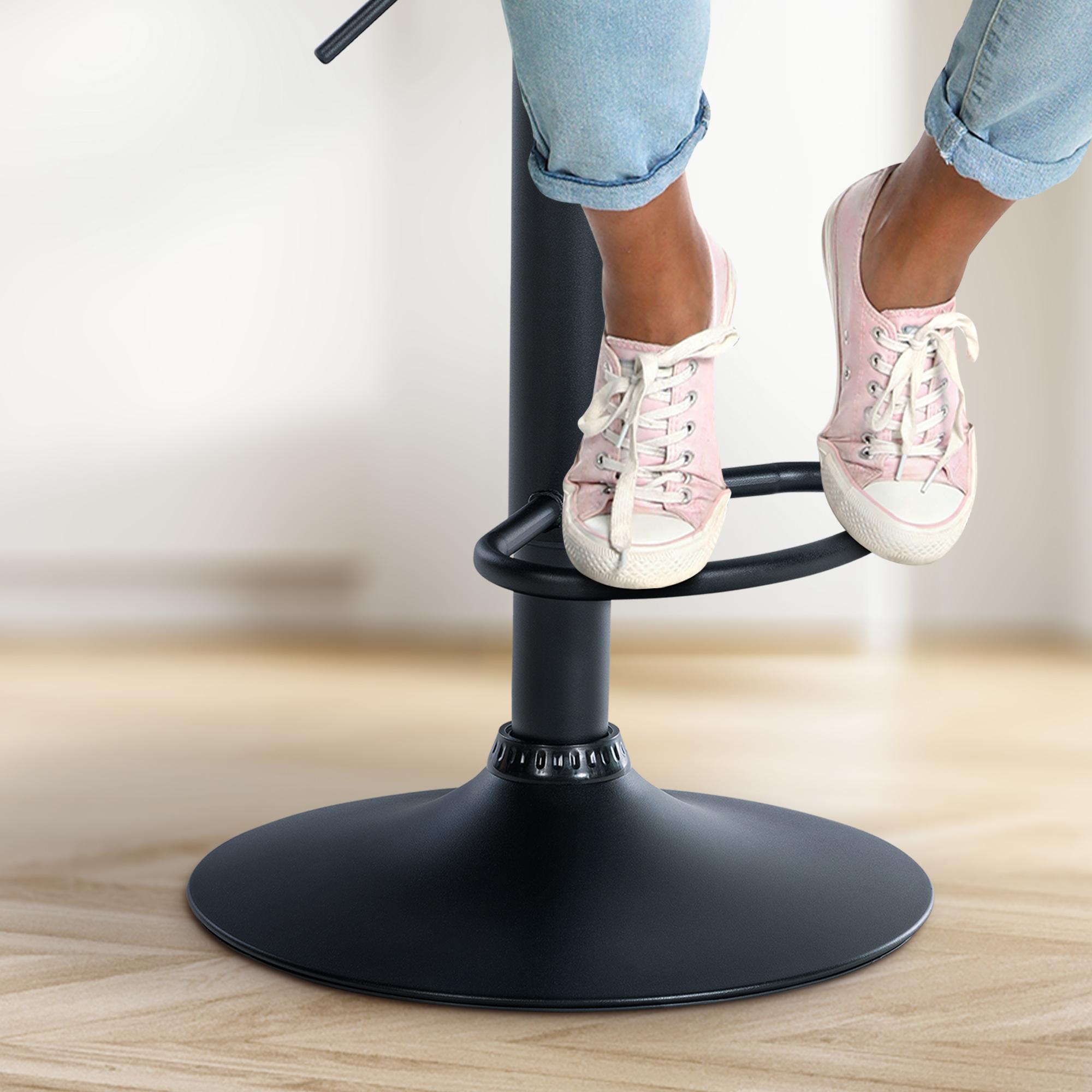 Tabouret de bar Olinda velours