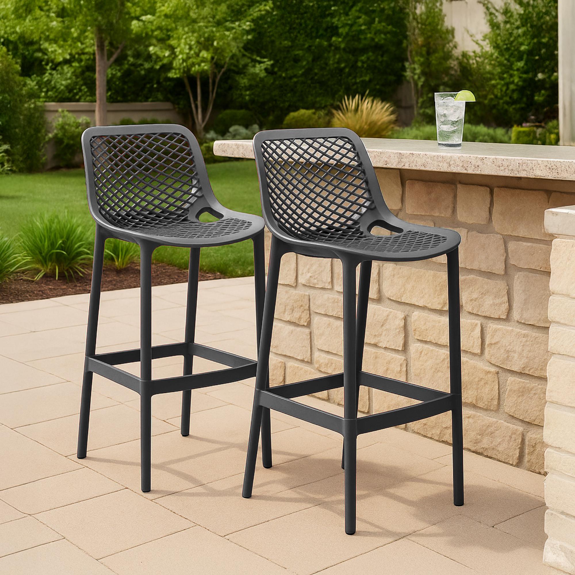 Lot de 2 tabourets de bar extérieurs Air