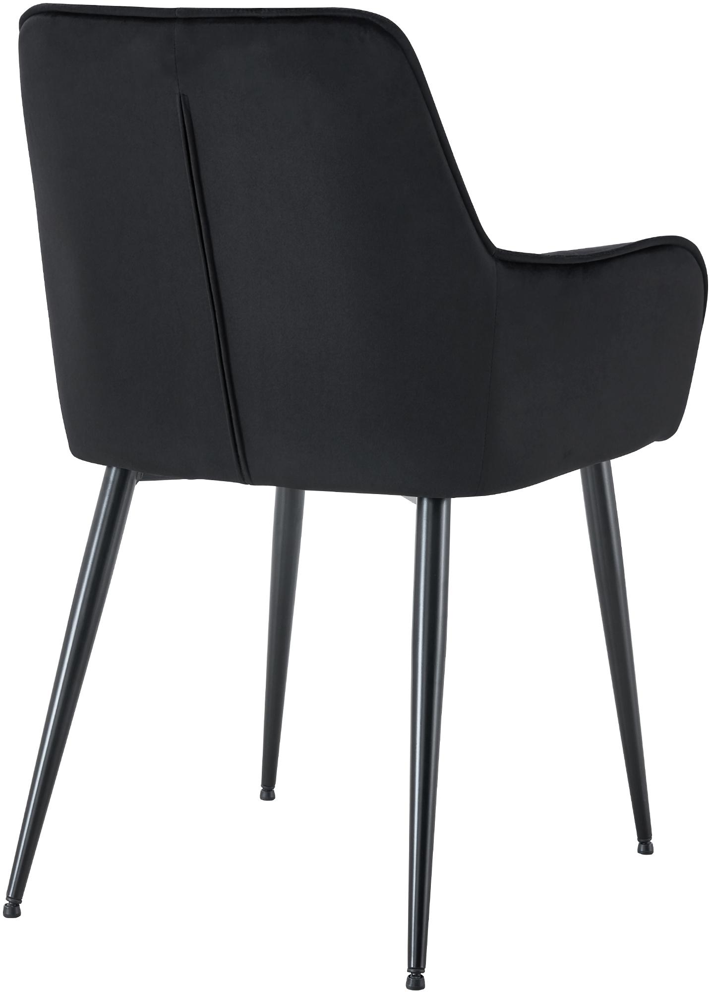Chaise de salle à manger Ferndale revêtement en velours