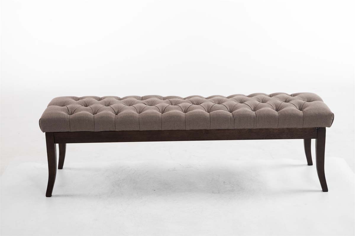Banc Ramses tissu antique sombre