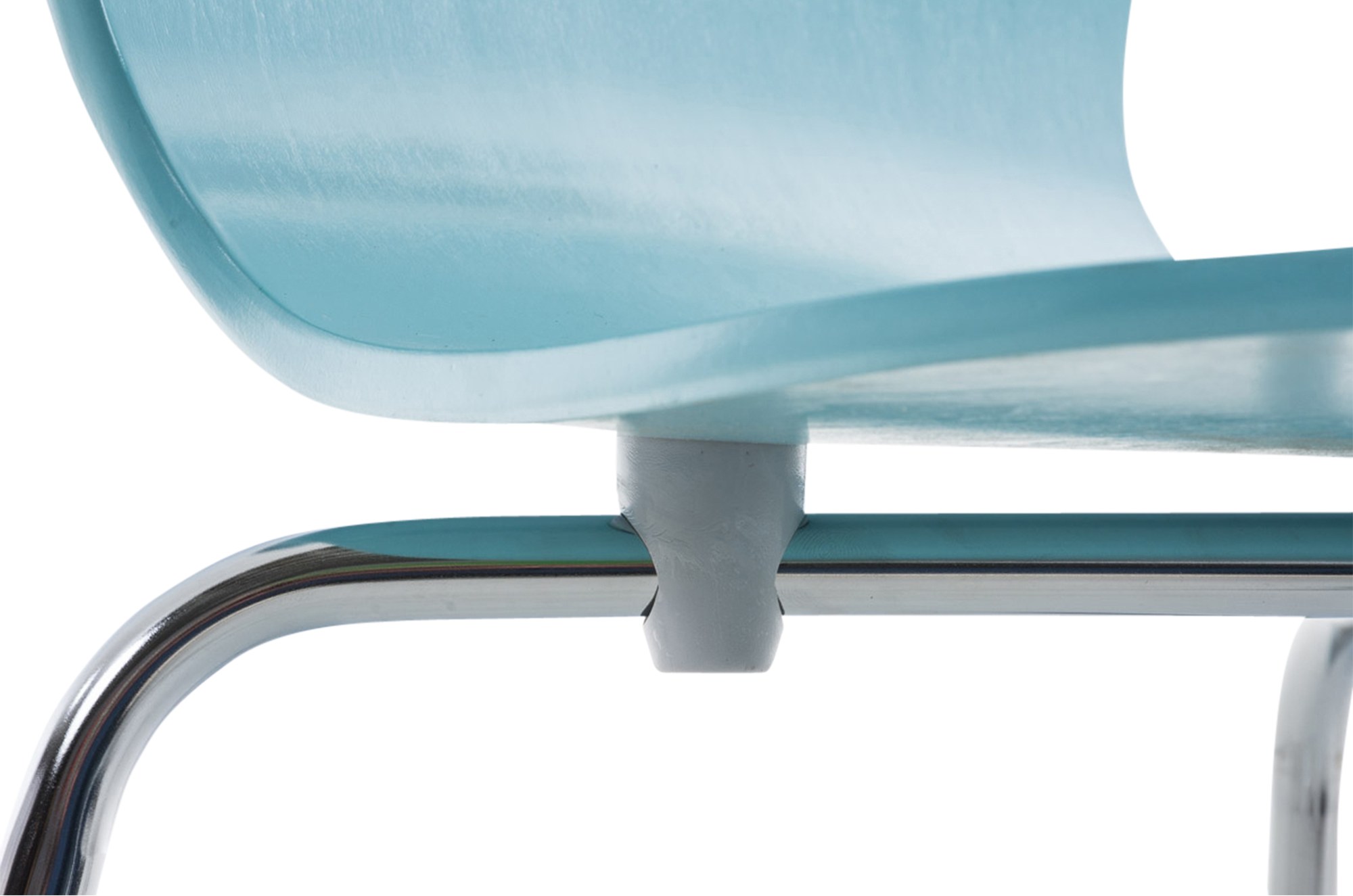 Chaise empilable Aaron Bleu clair