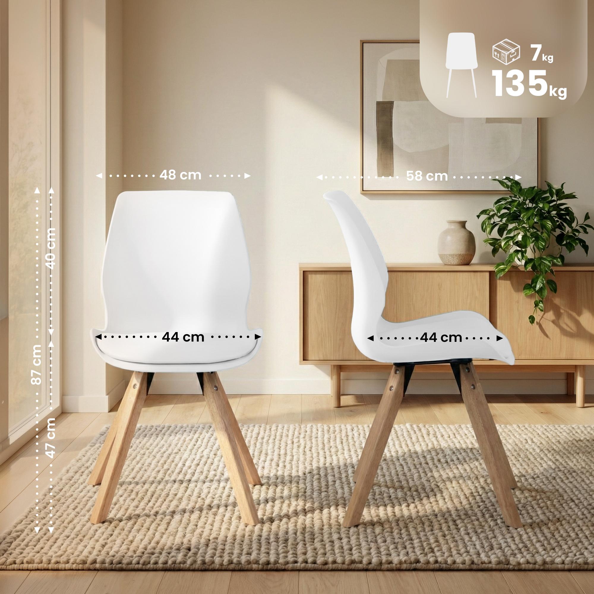 Lot de 4 chaises Luna