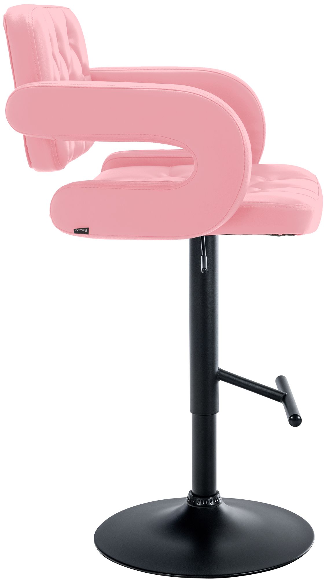 Tabouret de bar Dublin similicuir avec pied en métal