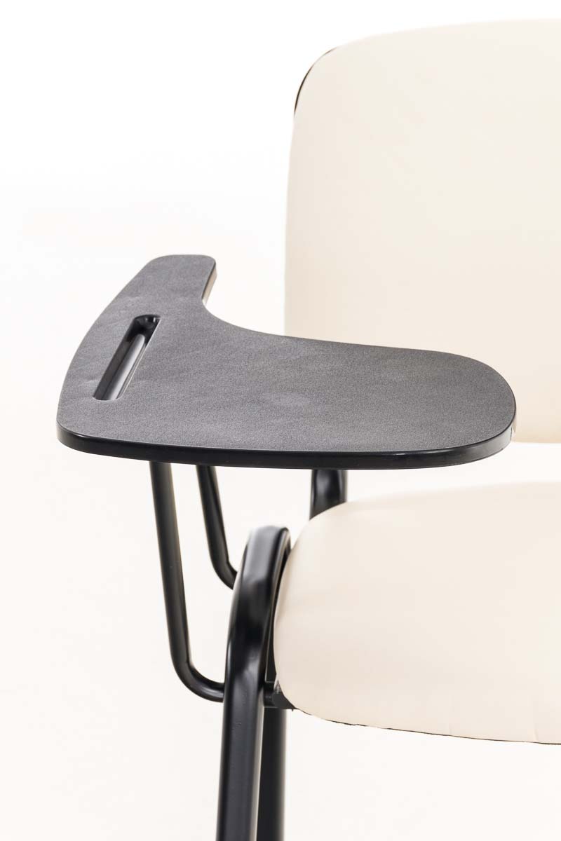 Chaise Ken en similicuir avec tablette rabattable