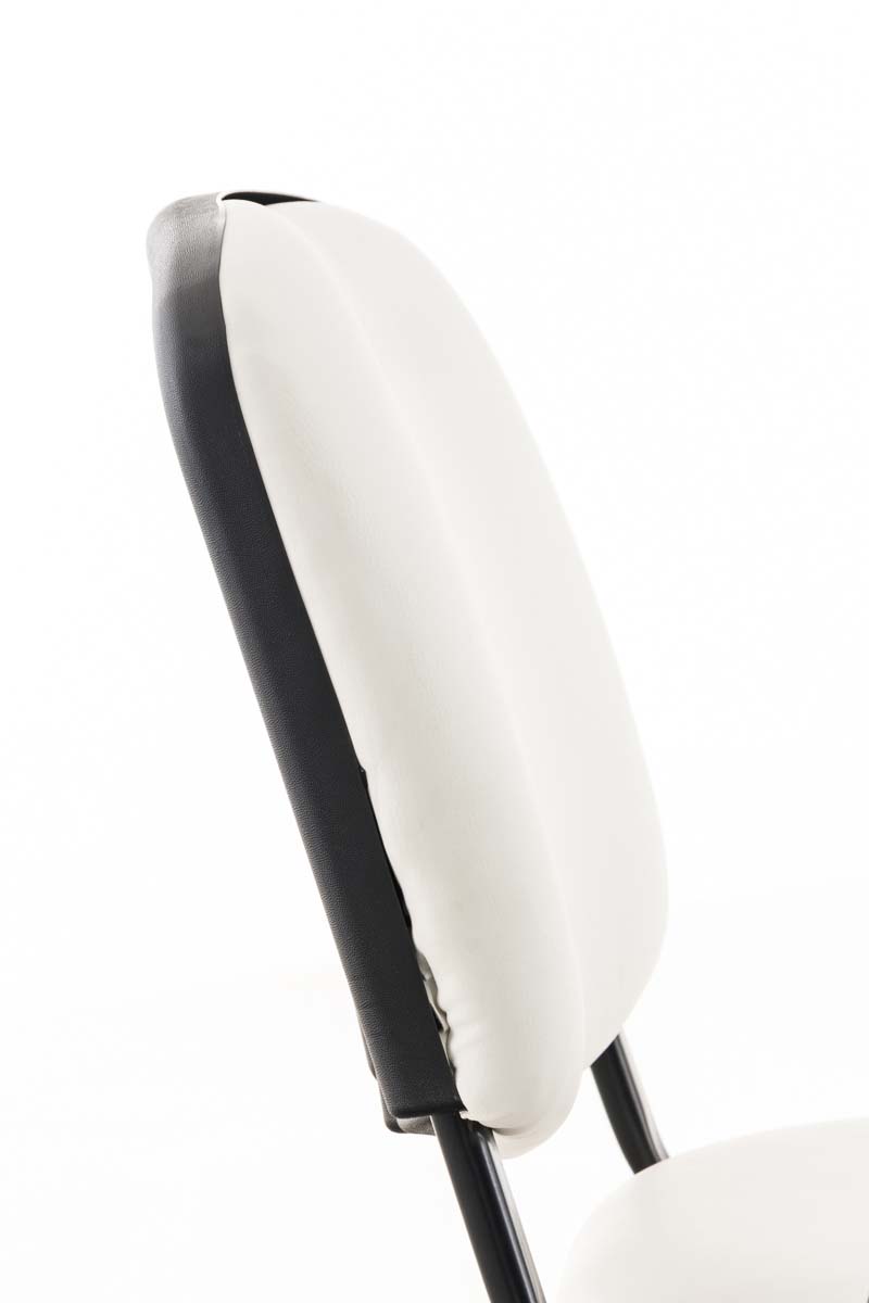 Chaise Ken en similicuir avec tablette rabattable