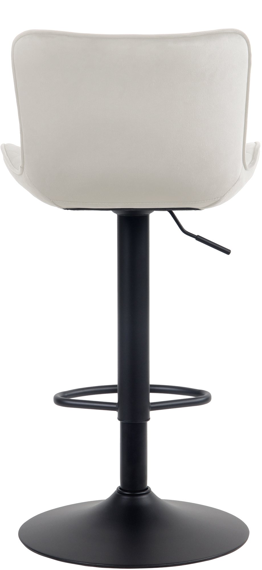 Lot de 2 Tabourets de bar Emma Pied Métal Hauteur Réglable Pivotant